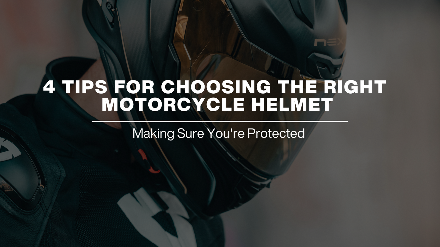 4 tips for choosing the right motorcycle helmet