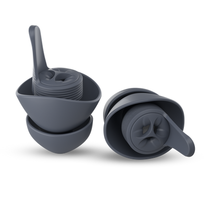 A pair of everyday earplugs in navy #color_navy