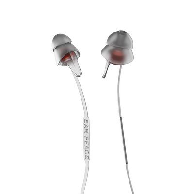 A smoke connector cord designed to secure earplugs, made of silicone.