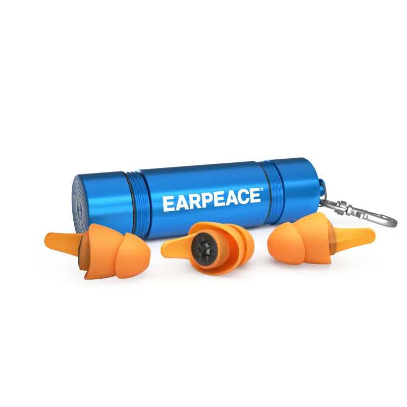Adventure PRO earplugs and case horizontal